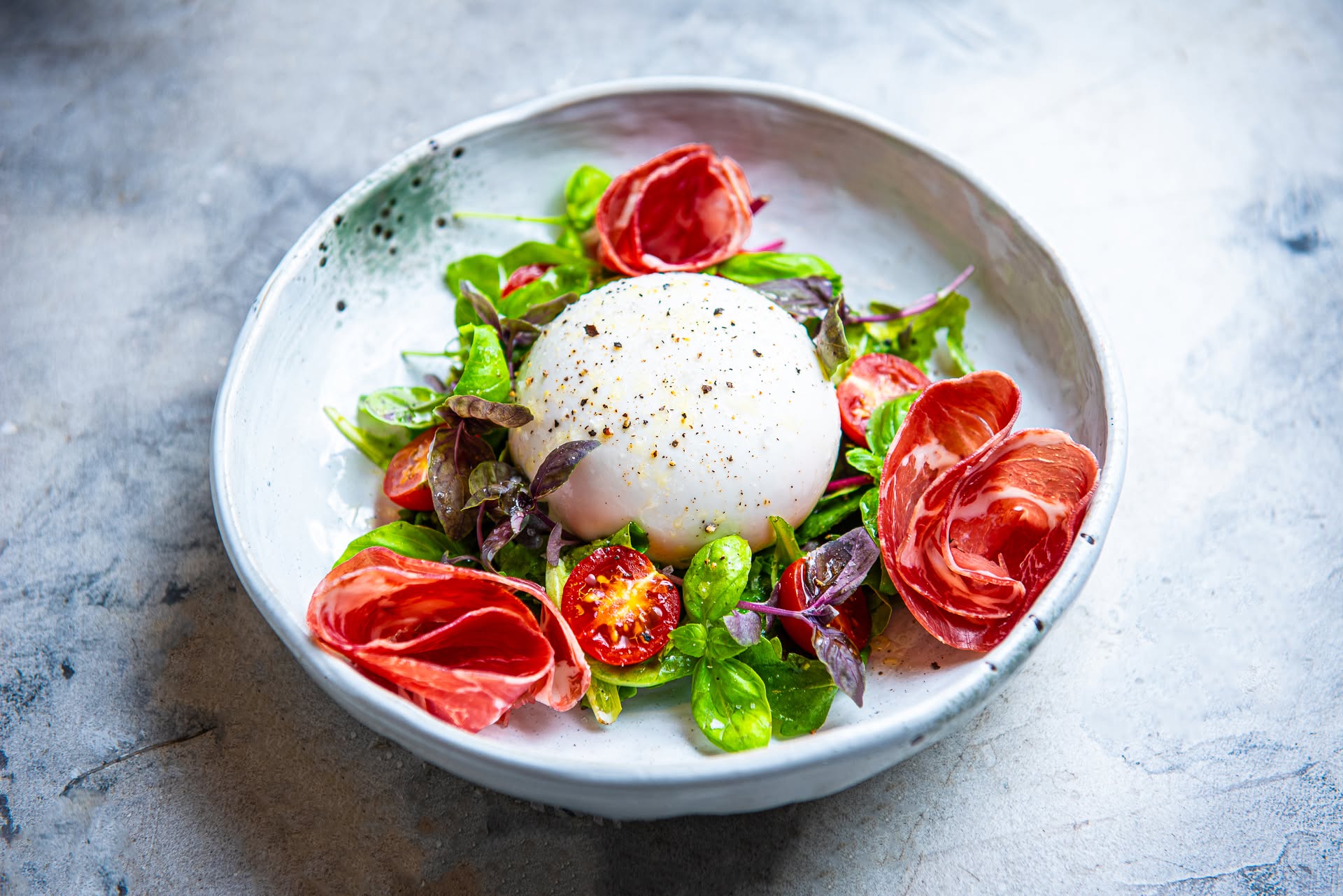 Burrata salat